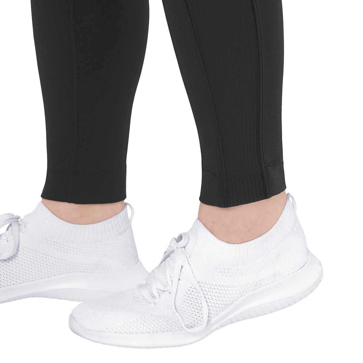 Mondetta Women's Ribbed Panel Tight in Black Mondetta Women's Ribbed Panel Tight in Black