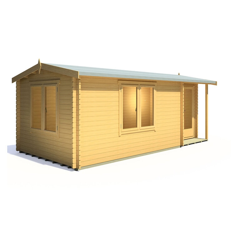 Delivered Shire Thetford 44mm Log Cabin 20ft x 10ft (6 x 3m)