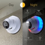 Swann 4K Dome Cameras PRO-4KDER with Controllable Red & Blue Flashing Lights, Spotlights & Sirens
