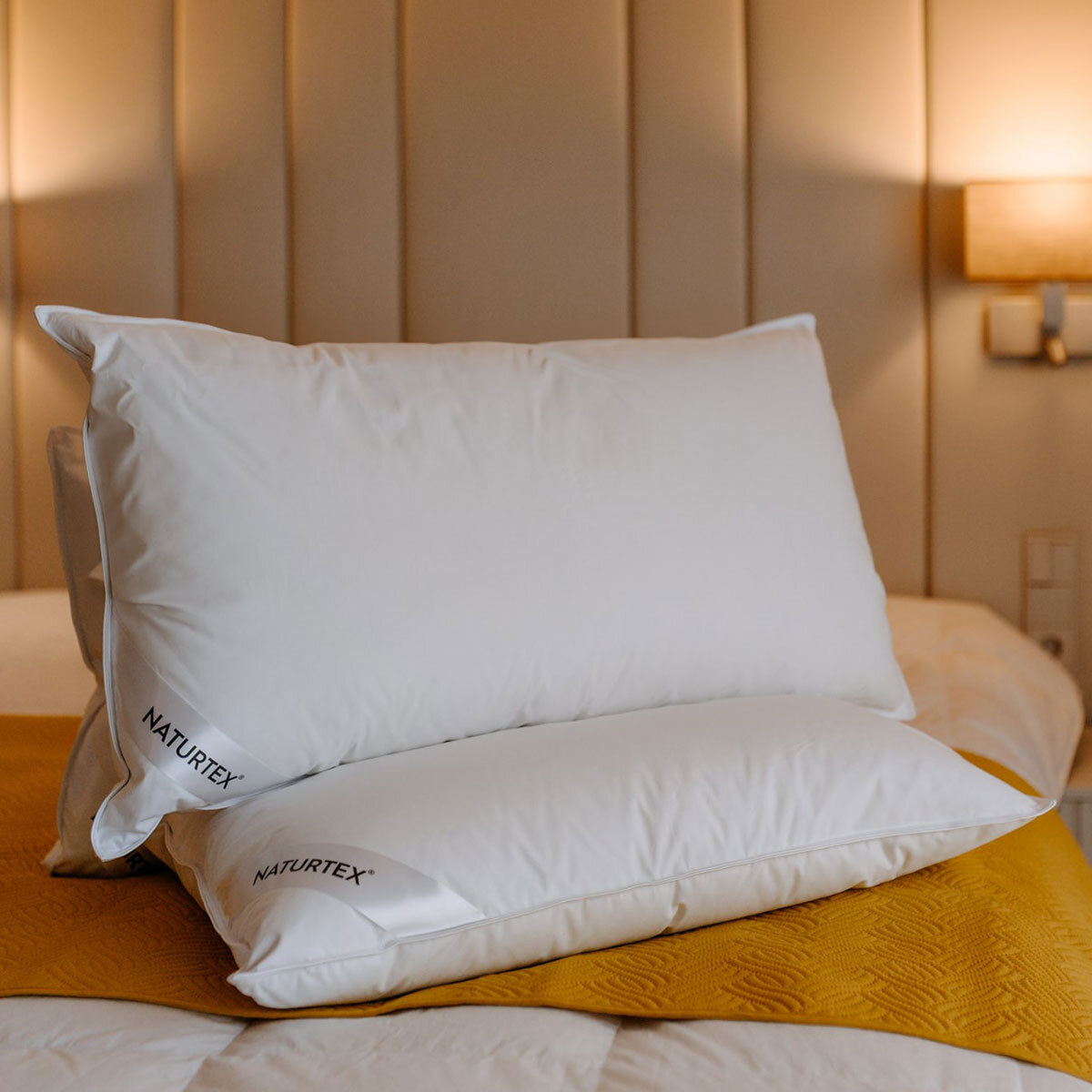 Naturtex Hungarian Goose Down 3-Chamber Pillow, King Size 50 x 90 cm