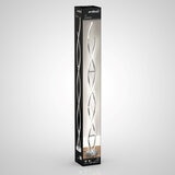 Artika Chrome Swirl LED Floor Lamp