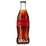 Coca Cola Zero Sugar NRB Glass Bottles, 330ml