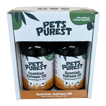 Pets Purest Scottish Salmon Oil, 2 x 300ml