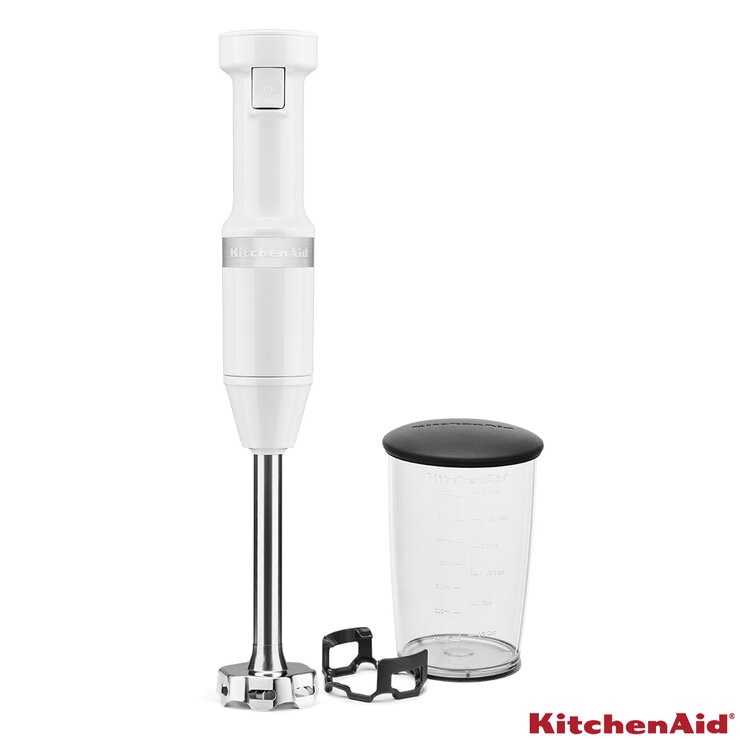 Front Profile of KitchenAid Corded Blender White Front Profile of KitchenAid Corded Blender White
