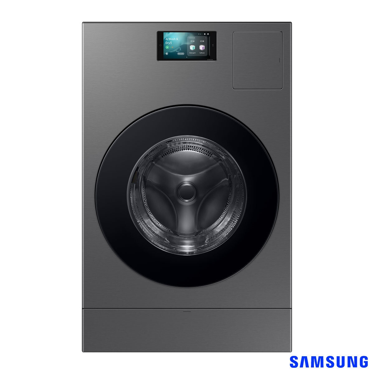 Samsung Series 9 Large Capacity WD18DB8995BZT1 18kg / 11kg Washer Dryer, A Rated in Dark Steel