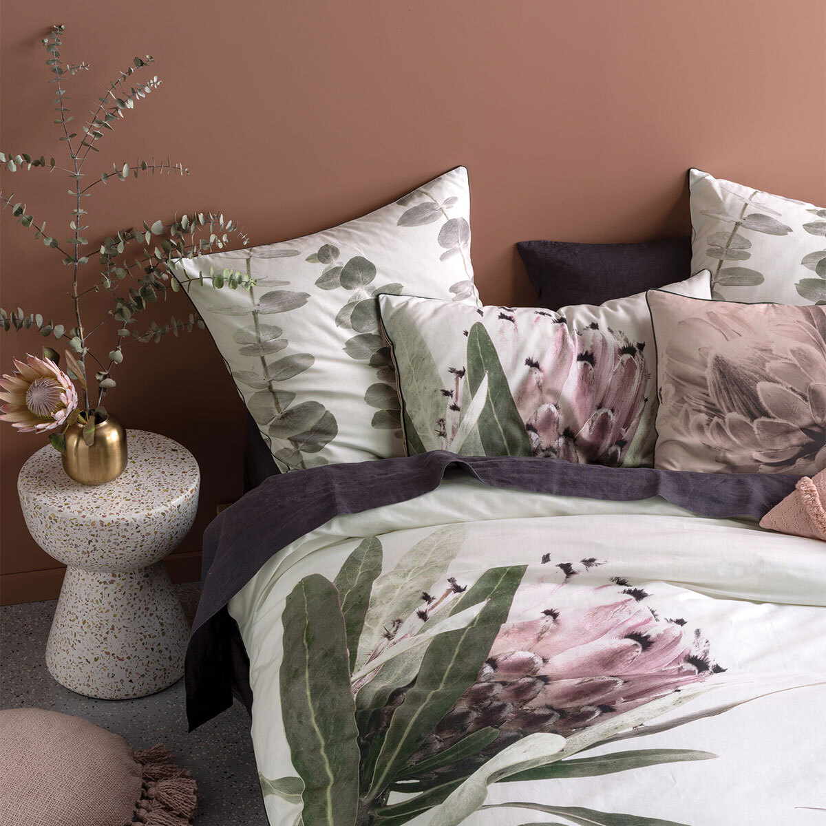 Sienna Grandiflora Cotton 3 Piece Bed Set in 3 Sizes