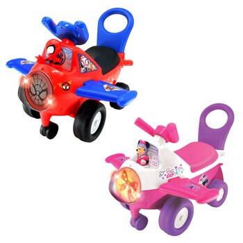 Kiddieland 4.5 Volt 1 Seater Disney - Lightning Mcqueen Cars Car Push/Scoot