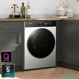 Hisense KitchenFit 5i Series WD5I1045BWQ, 10.5kg / 6kg Washer Dryer, D Rated in White
