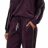 DKNY Women's Plush Lounge Set in Plum DKNY Women's Plush Lounge Set in Plum