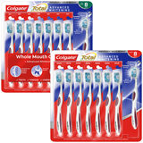 Colgate Total Advanced Whitening Toothbrush, 8 Pack in 2 Varieties