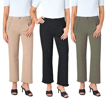 Briggs Ladies Twill Wide Leg Pant