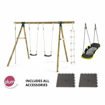 Plum Ultimate III Premium Wood Swing (3-10 Years)