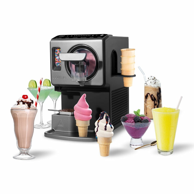 Showing multiple items made from Gourmia Soft Serve Ice Cream & Slushie Maker