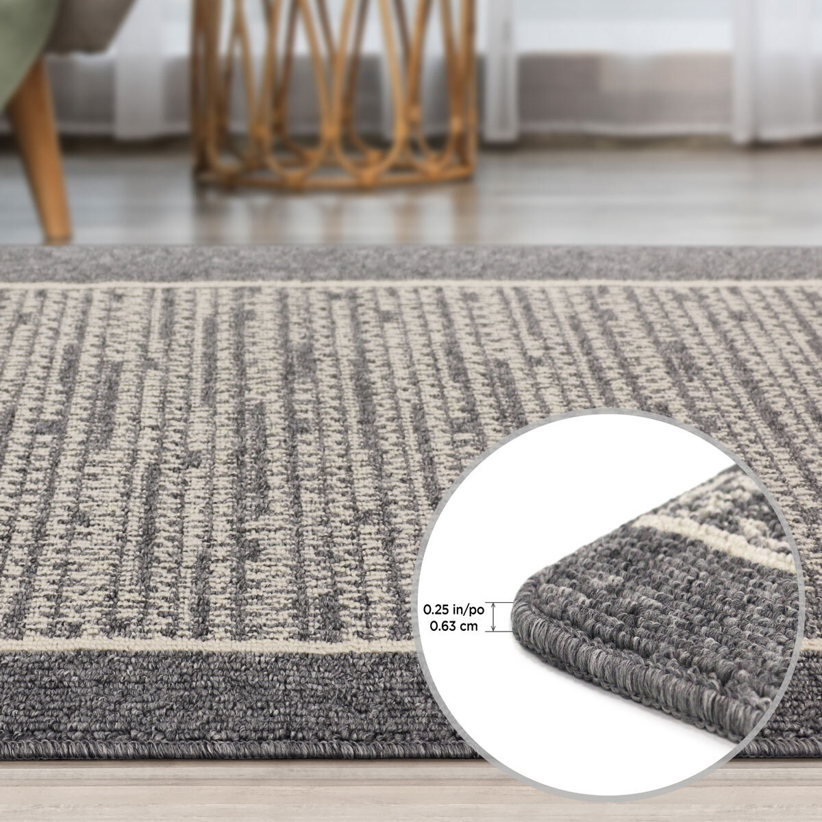 Multy Home Bumko Border Accent Floor Runner, 60 x 183 cm