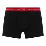 United Colors of Benetton Men's Boxer 6 Pack in Black