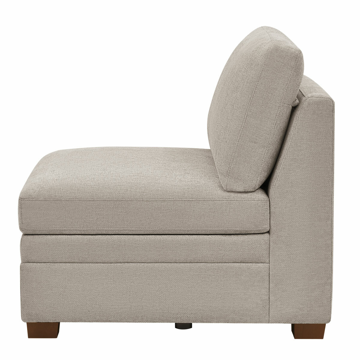 Tisdale Armless Piece Beige_White Background