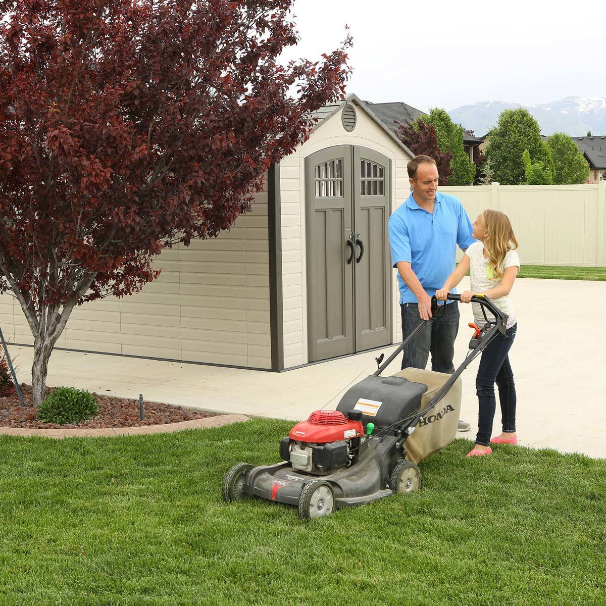 Installed Lifetime 8ft x 20ft (2.4 x 6.1m) Storage Shed - Model 60120ASM