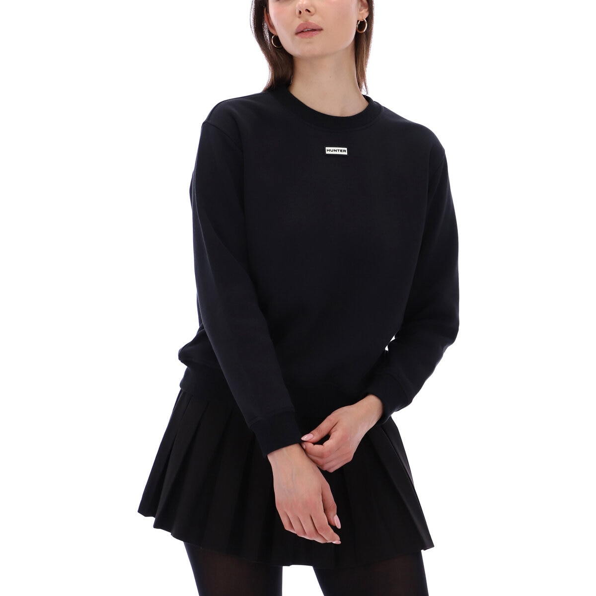Hunter Women's Crewneck Sweater in Black