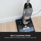 Close up of Shark HydroVac Cordless Hard Floor Cleaner showing self cleaning mode