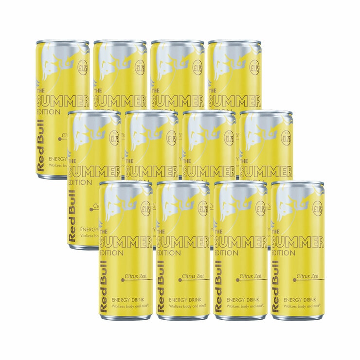 Red Bull Summer Citrus Zest PMP £1.75, 12 x 250ml Red Bull Summer Citrus Zest PMP £1.75, 12 x 250ml