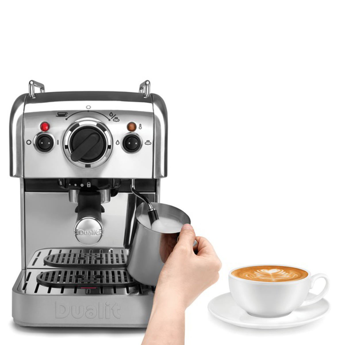 Dualit DCM2X Coffee Machine and Coffee Grinder Set, 20056