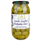 Tassos Garlic Stuffed Super Colossal Olives, 992g