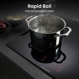 Hisense Hi6 HI8421BSC 80cm Induction Hob with Bridge Zone, in Black