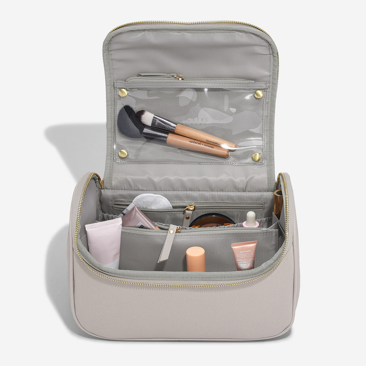 Taupe Large Cosmetic Case