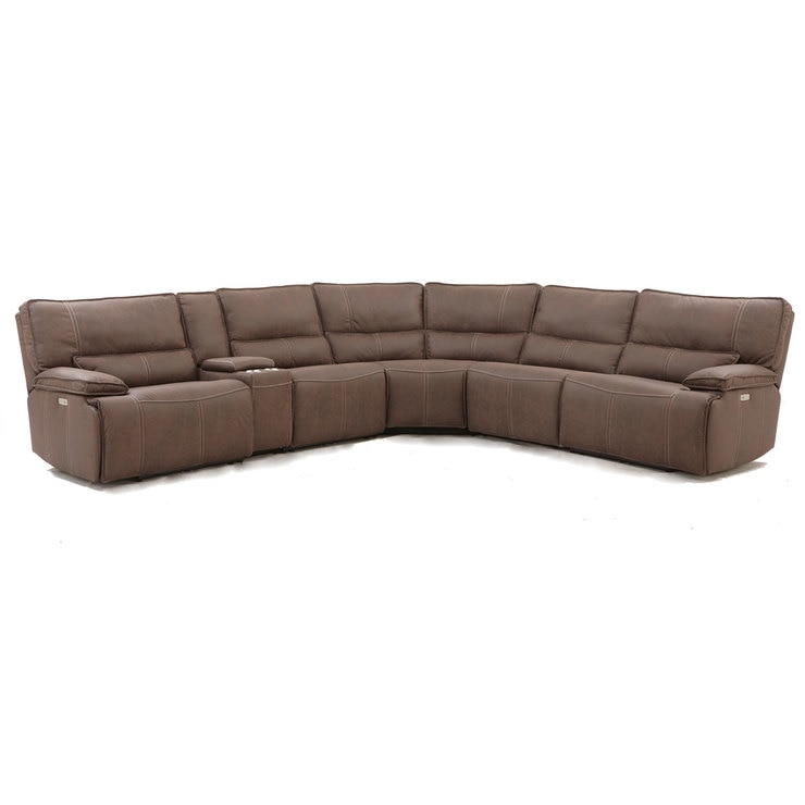Kuka Bailey Fabric Power Reclining Sectional Sofa Costco UK