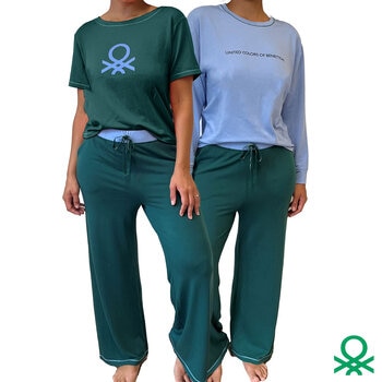 United Colors of Benetton Ladies Three Piece Pyjama Set