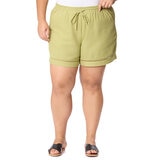Briggs Ladies Linen Short in Green