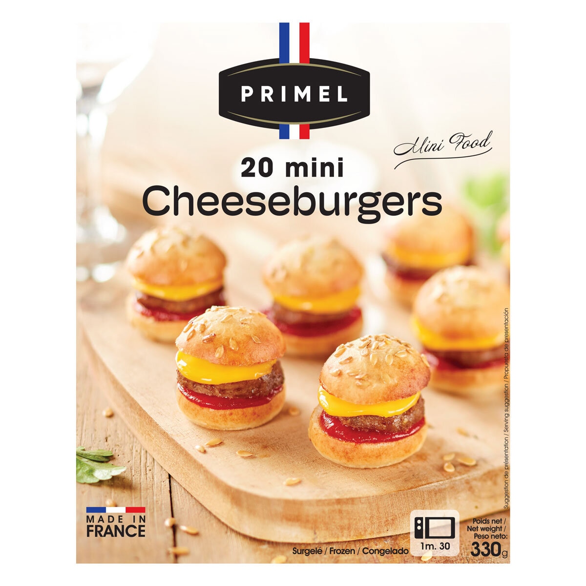 Primel Gastronmie Mini Cheeseburgers, 330g