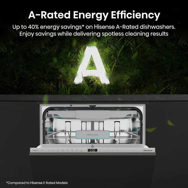 Hisense HV673A60UK Full-Size Fully Integrated Wi-Fi Enabled Dishwasher Hisense HV673A60UK Full-Size Fully Integrated Wi-Fi Enabled Dishwasher