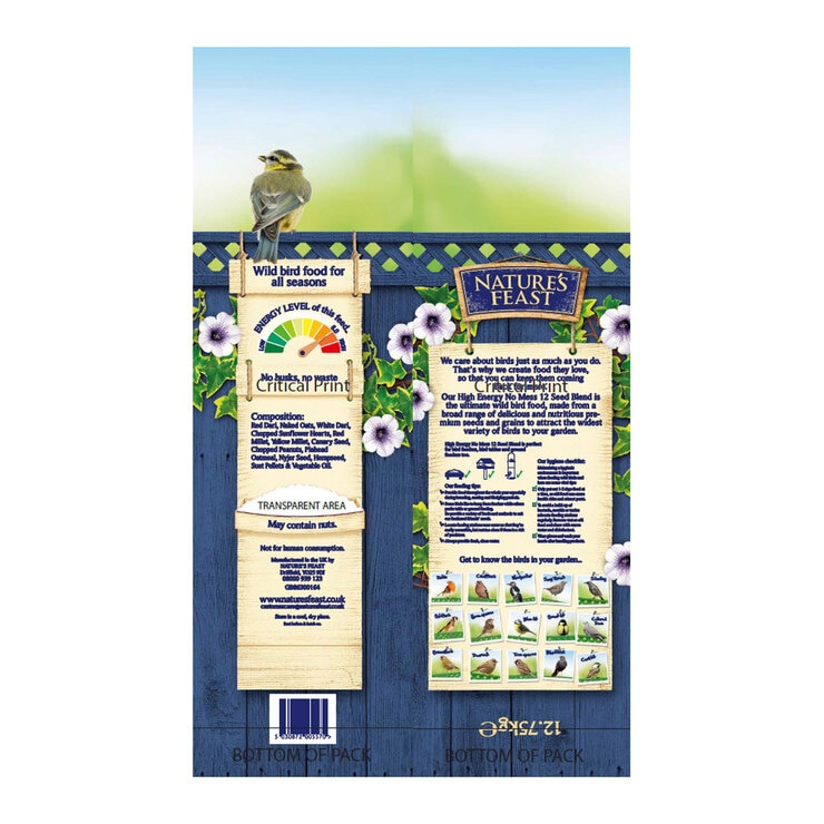 Nature's Feast High Energy Supreme Seed Blend, 12.75kg Nature's Feast High Energy Supreme Seed Blend, 12.75kg