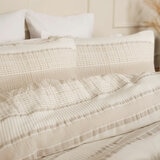 Belledorm Rahil Natural Duvet Cover Set, in 4 Sizes