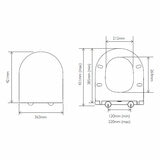 Tavistock Lindo Open Back Toilet With Cistern And Seat