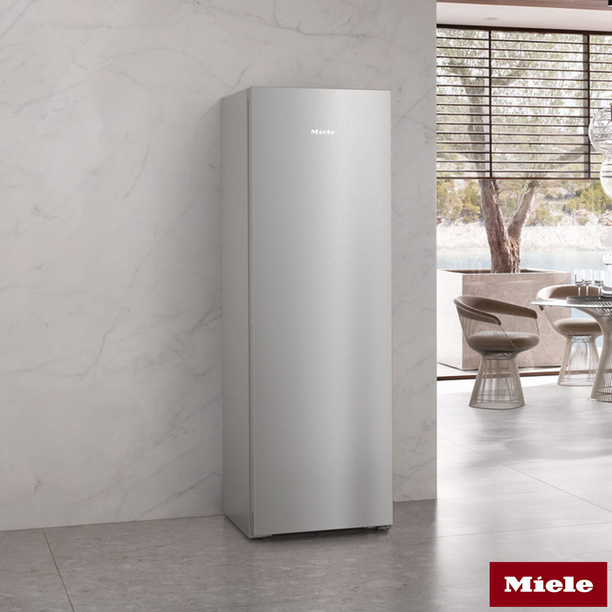 Miele KD 4383 DD Fridge, D Rated in Clean Steel