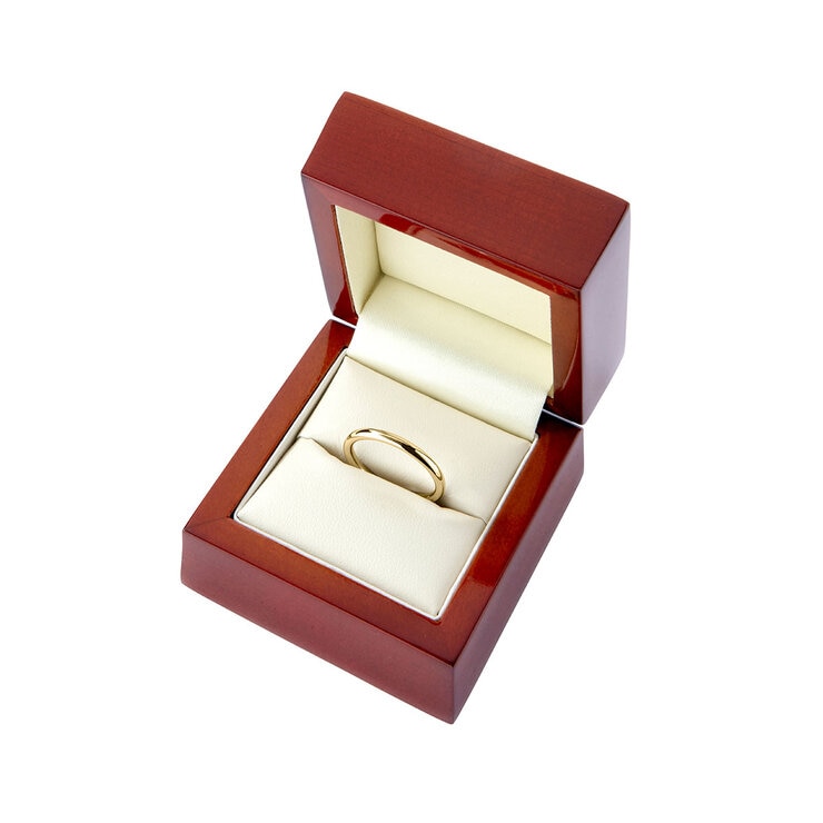 2.0mm Basic Court Wedding band. 18ct Yellow Gold