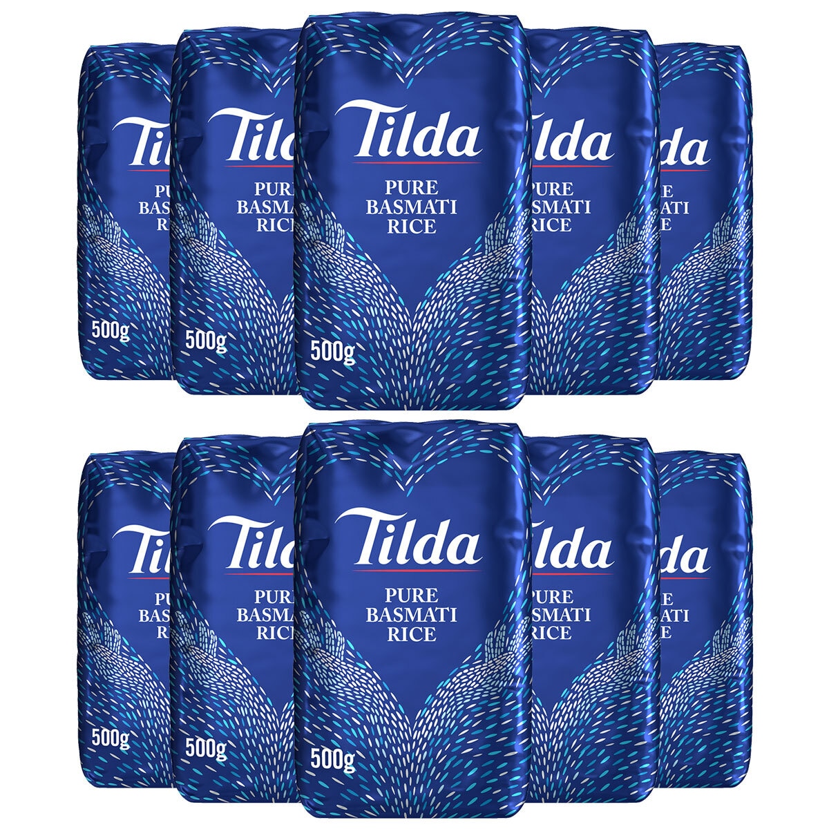 Tilda Pure Basmati Rice, 10 x 500g