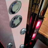 Insignia All in One Steam Shower & Infrared Sauna with Aromatherapy in Black - 1450 x 900mm