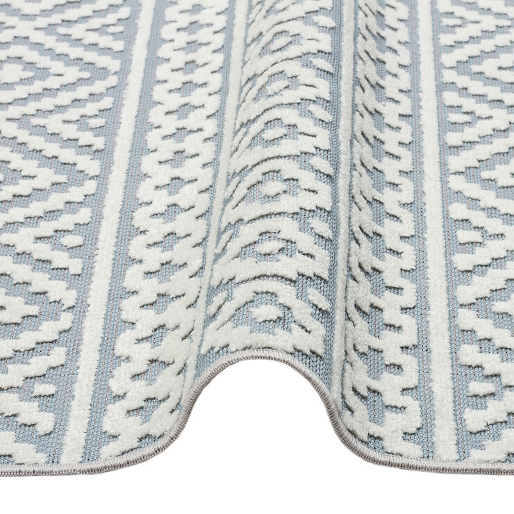 Concept Looms Jazz Blue Indoor Outdoor Rug, in 2 Sizes