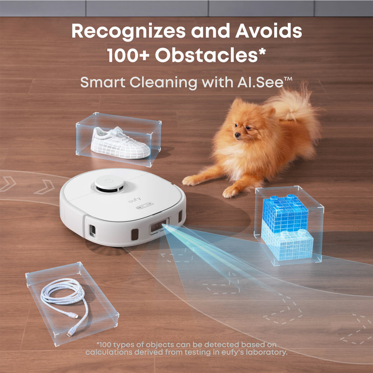Lifestyle image of Eufy X10 Pro Omni Robot Vacuum & Mop, All-in-One Station with smart cleaning with AI.See