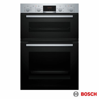 Bosch Series 4 MBA533BS3B Built In Double Oven, A Rated in Silver