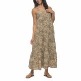 Jezebel Ladies Tiered Dress in Animal Print