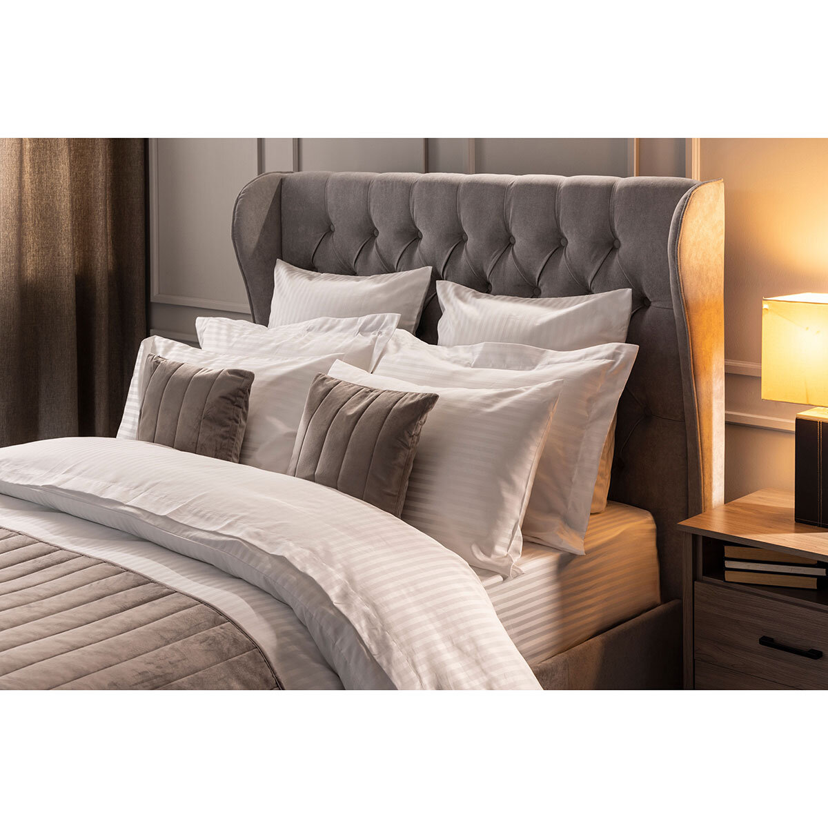 Belledorm 540 Thread Count Cotton 3 Piece Bed Set, in 4 colours