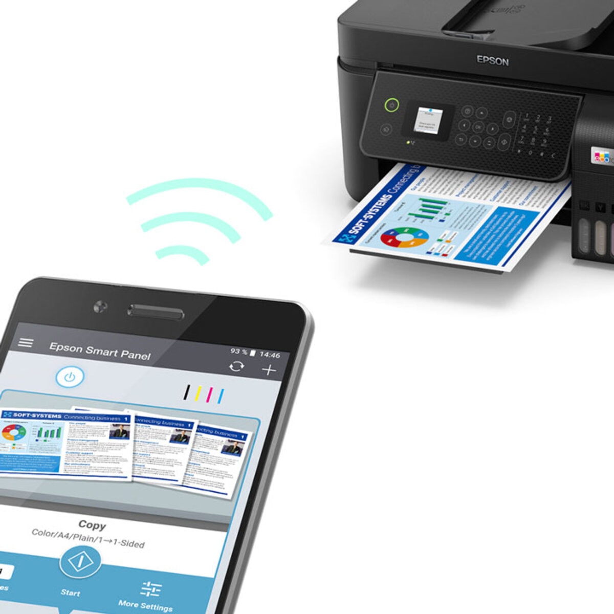 Epson EcoTank ET-4800 All in One Wireless Inkjet Printer with Fax