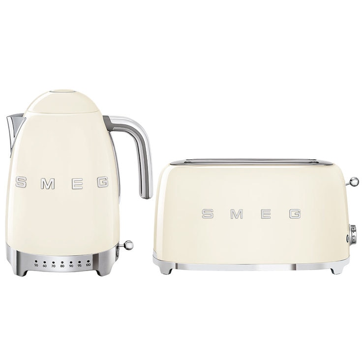 Smeg 50's Retro Style Aesthetic KLF04 Kettle & TSF02 4Slice 2Slot