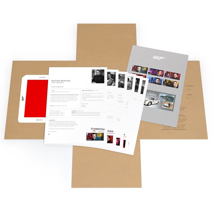 James Bond Secret Dossier open James Bond Secret Dossier open