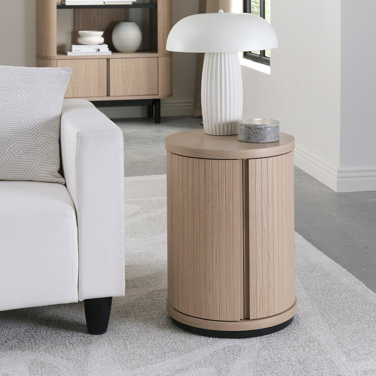 Bentley Designs Vega Scandi Light Oak Side Table Bentley Designs Vega Scandi Light Oak Side Table
