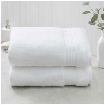 Charisma 100% Hygro Cotton Bath Towel, White
